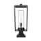 Z-Lite Sheridan 1 Light Outdoor Pier Mounted Fixture, Black And Seedy 594PHBS-SQPM-BK - alternate 7